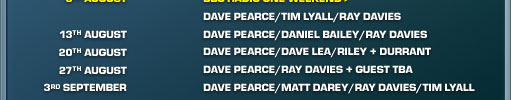 dates and line up information