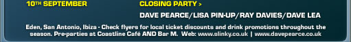 dates and line up information