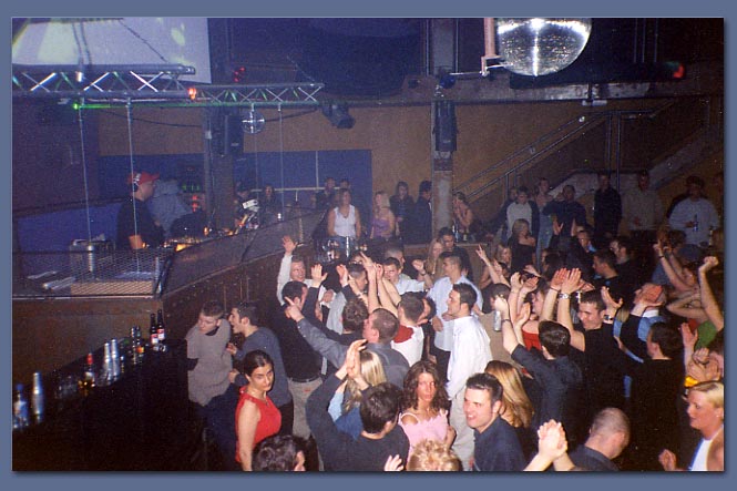 wide shot of dave with crowd